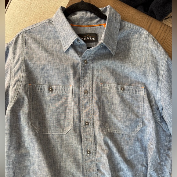 Orvis Tech Chambray Work Shirt - Picture 5 of 6